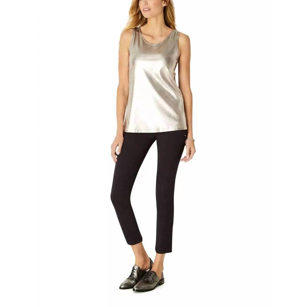 NEW ANATOMIE amaya knit tank top in metallic
